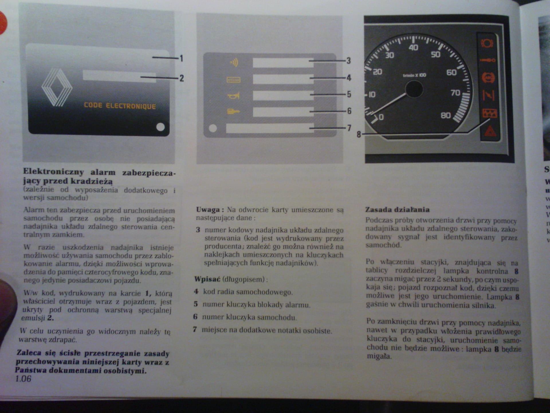 Renault19.pl Forum dyskusyjne [F] Fabryczny immobiliser