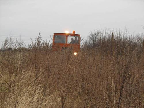 Przejazd techniczny Krośniewice- Ozorków 7.12.2007 #Krośniewice #Ozorków #wąskotorówka