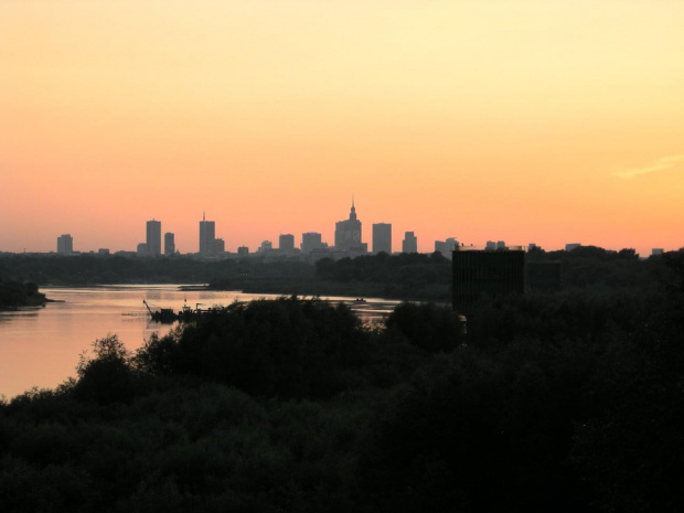#Warszawa #zachód #słońca