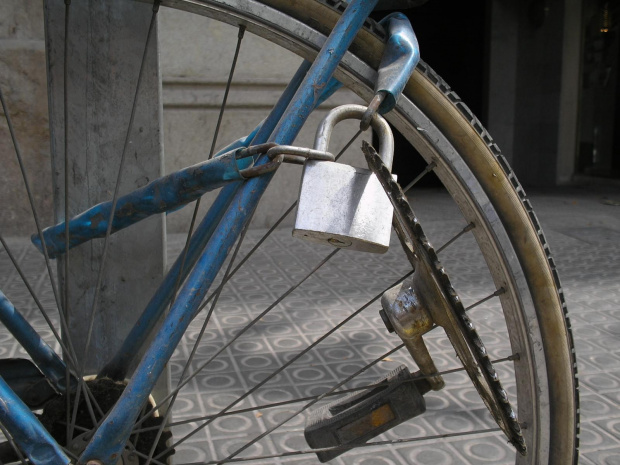 zamknięty #bike #kłódka #lock #rower #zabbezpieczenie
