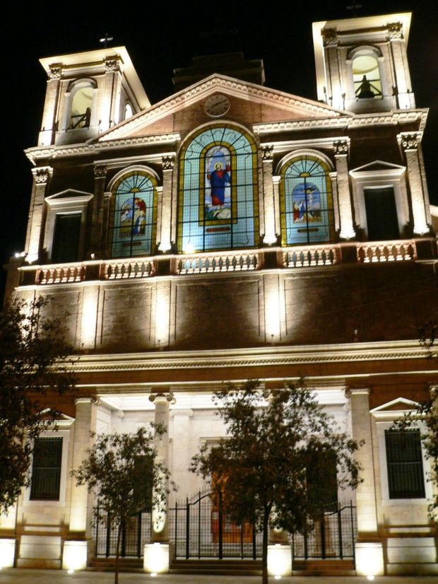 Beirut, St George Cathedral w nocy