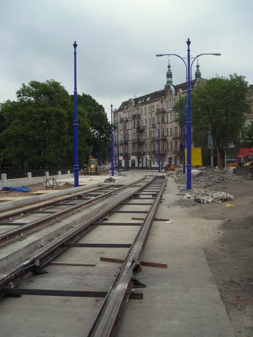 Budowa Ratajskiego Szybkiego Tramwaju - Kierunek Plac Bernardyński - Stan na 2 czerwca 2007