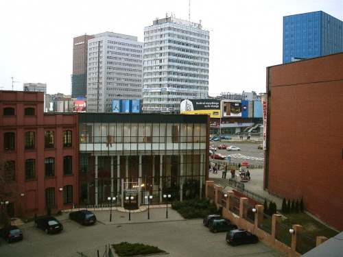Widok z parkingu Galerii Łódzkiej w Łodzi