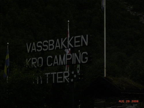 Norwegia-powrót do kraju,nocleg na campingu