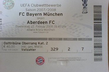 Tak wyglada bilet ktory bez problemu kupilem tydzien przed meczem #BayernMunchen
