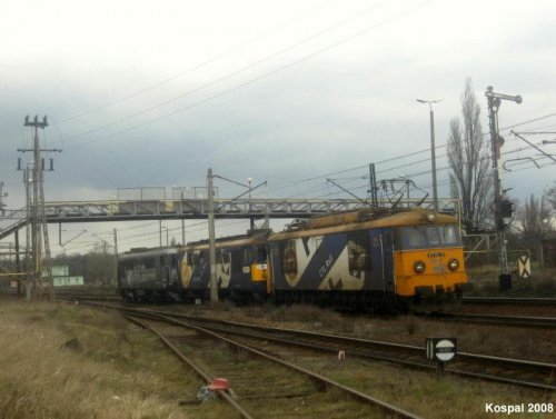 29.03.2008 ET21-21 + ST43-R012 + ST43-R015 opuszczają KoB, ST43 miały naprawę w lokomotywoni.