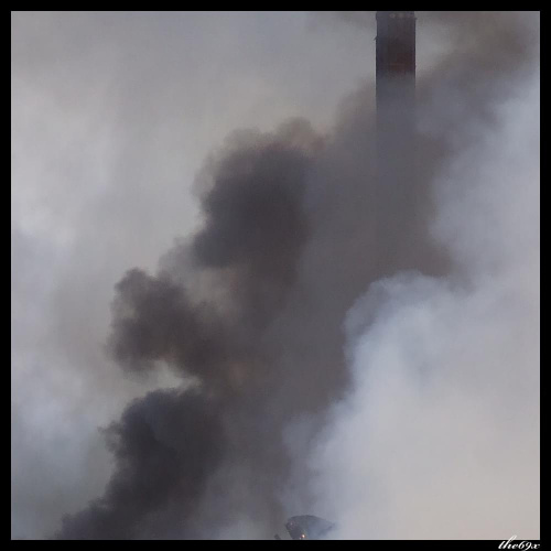 Pożar cegielni w Drużbicach. 31.03.08