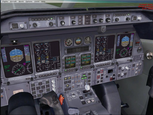 Microsoft Flight Simulator X kokpit Bombardier Learejt 45