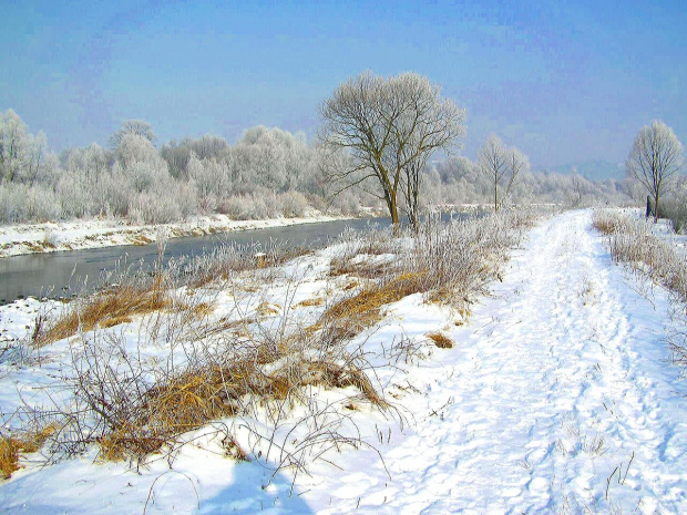 zima nad Rabą