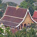 widok ze wzgórza Phu Si, Luang Prabang