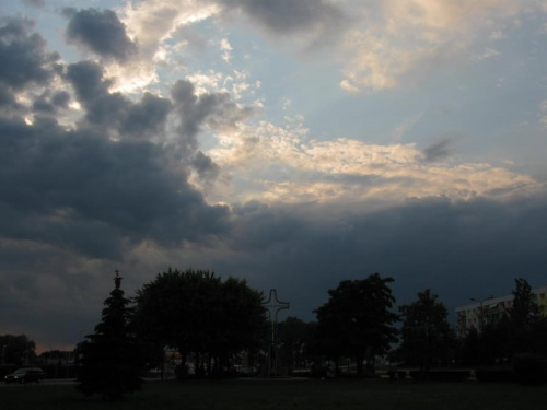 #chmury #park #miasto #niebo