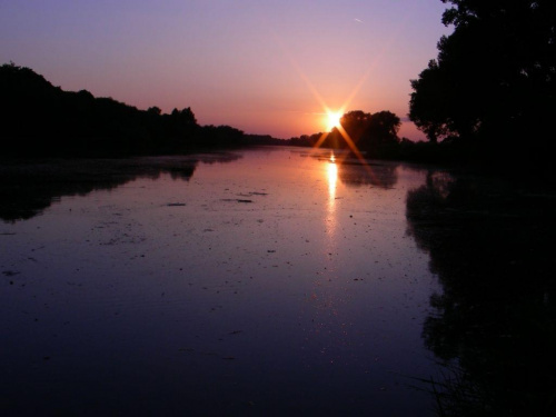 #ZachódSłońca #rzeka #odra #słońce
