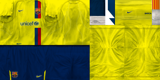 #FCBarcelona #kits #stroje #pes6 #shirts #koszulki