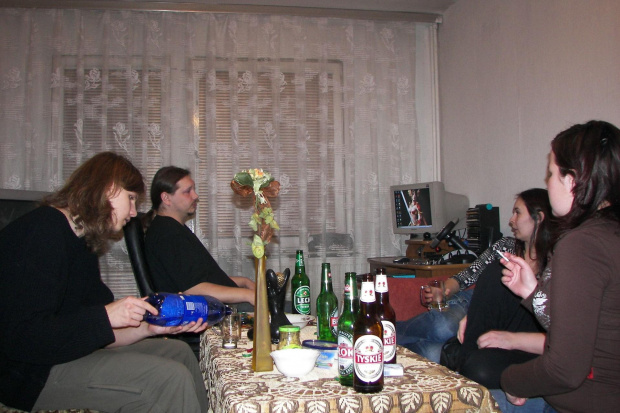 Od lewej- Krzyś, Tomasz, Dionia, kawałek Asi i Kaja