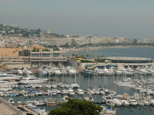 Cannes - widok na port #LazuroweWybrzeże