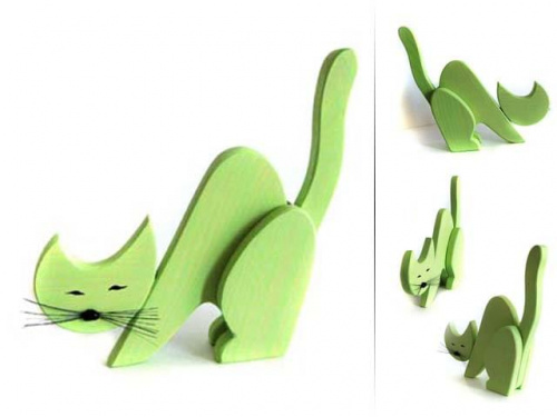 zielony kot
