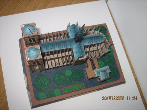 Gotowy model kartonowy Notre-Dame #ModelKartonowy