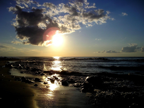 #JastrzębiaGóra #morze #plaża #wakacje #ZachódSłońca