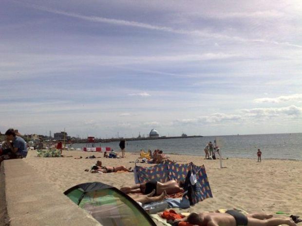 01.07.2008 wtorek --> dzień trzeci cudownych wakacji. Plaża na Helu - przy Fokarium #HelPociągMorze