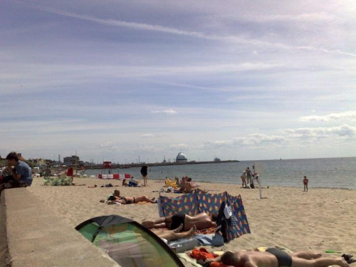 01.07.2008 wtorek --> dzień trzeci cudownych wakacji. Plaża na Helu - przy Fokarium #HelPociągMorze