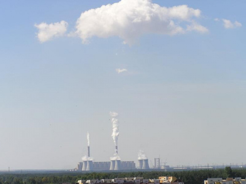 Elektrownia Bełchatów - data wyk. 05.07.2008 - rano #DymyNad #elektrownia #krajobraz #NaszeŻycie #OchronaŚrodowiska #przemysł #technika #WidokZOkna #ZdrowePowietrze #ZmianyKlimatu