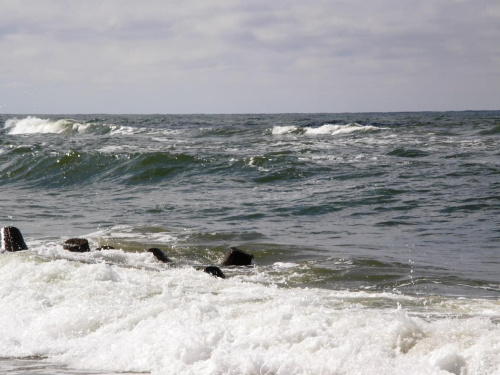 Jarosławiec - sierpień 2008 r. #Morze #Bałtyk