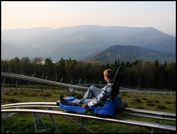 Widok z góry Żar i jedna z atrakcji.