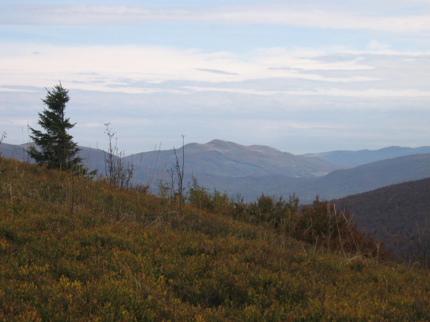 Widok z Jasła na Połoninę Caryńską #Góry #Bieszczady