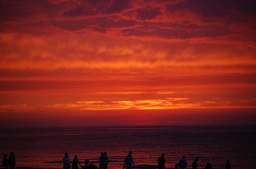 Zachód V #Niebo #słońce #ZachódSłońca #morze #obłoki