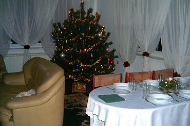 wigilijny stól i drzewko swiateczne #swieta #święta #hoinka #choinka #drzewko #wigilia #stół #StółWigilijny #lampki #BożeNarodzenie #christmas #karp #kolacja #bombki #ozdoby #kolęda