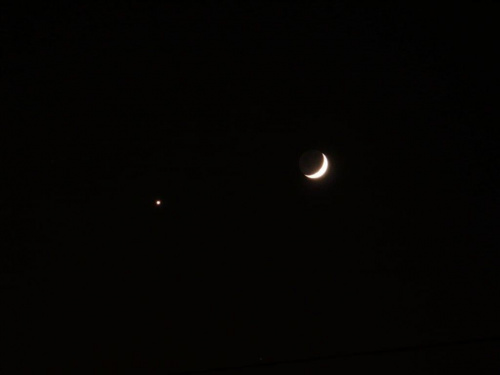 Koniunkcja Księżyca i Wenus 31 grudnia 2008