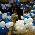 Baloniada - przed Sylwestrem - strojenie sali w Atrium