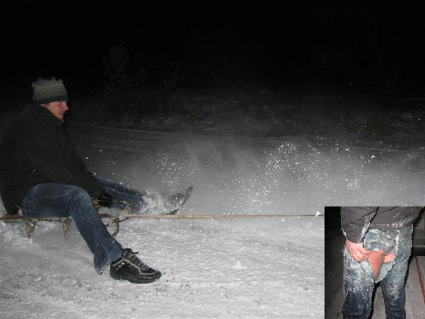 Na sankach niema lekko :)