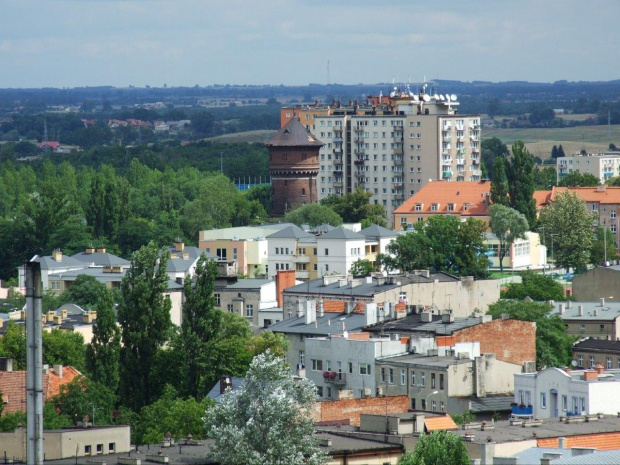 Gniezno widoki miasta z wieży katedry