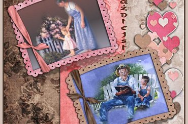 Szczęśliwi ci, któży mają ich przy sobie, moga liczyć na ich miłość, przywiązanie i mądrość! Życzmy im, by byli z nami jak najdłużej!!! #Digiscrap #grafika #MojePrace #PSP #DzienBabci #DzienDziedka