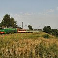 ET22-117 z poć pośp. Ślązak w chwilę po opuszczeniu Łabęd 19-07-2007 #PKP #kolej