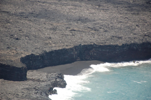 czarna plaża, Kilauea, Big Island - Hawaje #usa #wycieczka