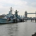 HMS Belfast i Tower Bridge