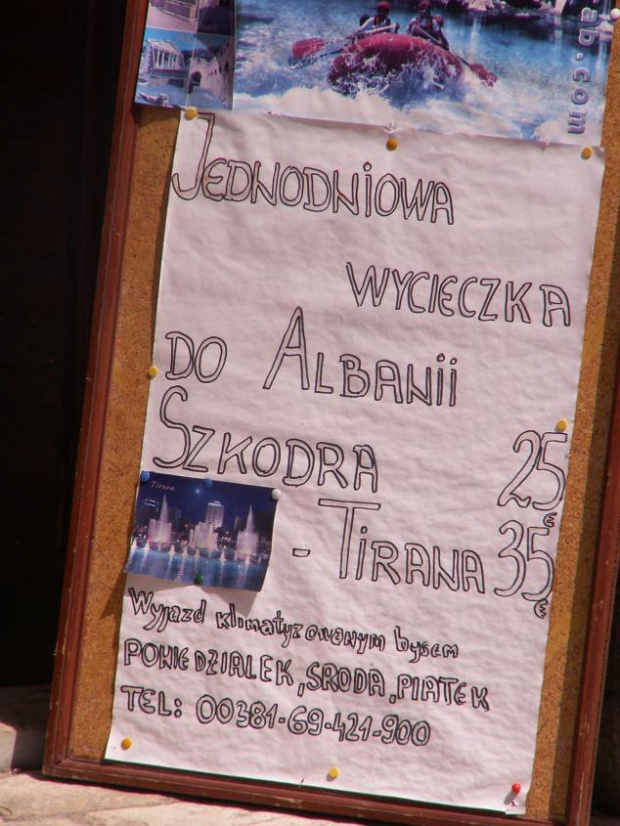 reklama biura turystycznego w Starym Barze po polsku