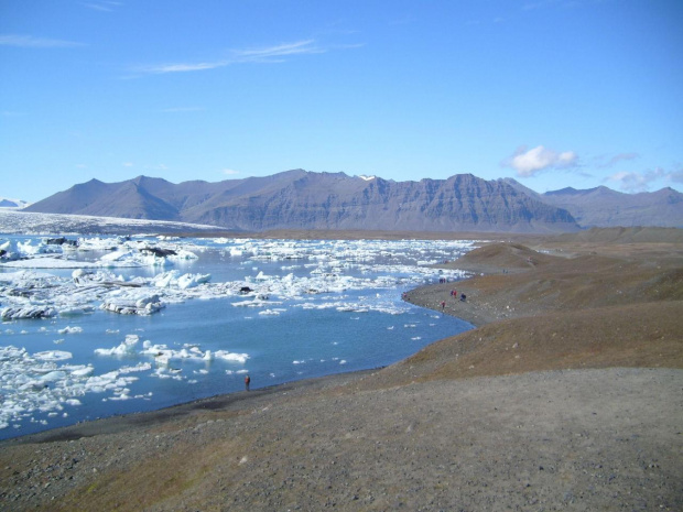 Islandia koniec lipca 07 #krajobraz #Lato #lód #niebo #przyroda #wakacje