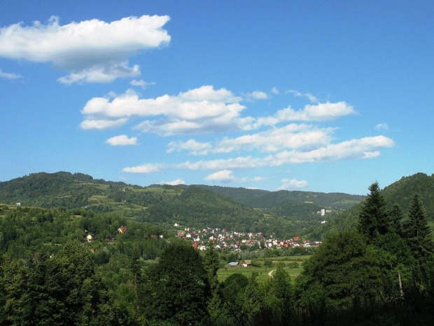 w drodze na Sokolicę- widok z "postoju" #Sokolica #Pieniny #góry #widok