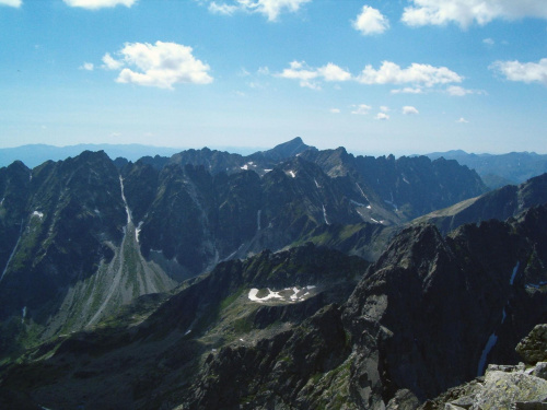 widok z Rysów w kierunku zachodnim #Tatry