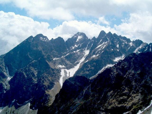 widok z Jagnięcego Szczytu na Łomnicę #Tatry