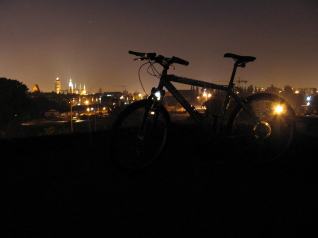 Night bike photos Gdańsk
