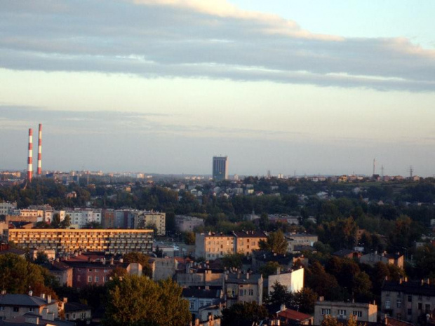 Sosnowiecka Żyleta z wieży będzińskiego zamku.