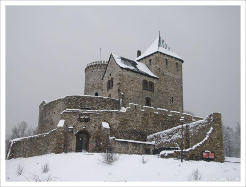 Zamek w kolorach - zima #ZamekWBędzinie