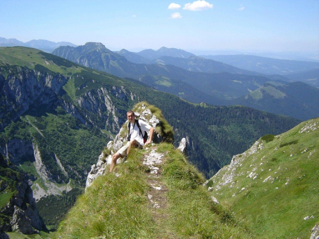 Dzień II:w drodze na Małołączniak...a przy okazji Giewont znalazł sie na trasie...