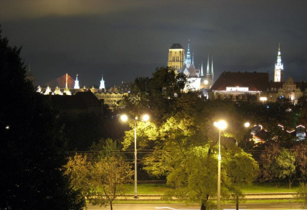 Gdańsk .Panorama Głównego Miasta