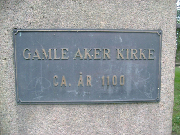 Gamle Aker Kirke rok budowy 1100, Akersveien #Oslo #Norwegia