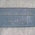 Gamle Aker Kirke rok budowy 1100, Akersveien #Oslo #Norwegia